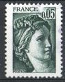 France Sabine 1977; Y&T n 1964; 0,05F vert-noir