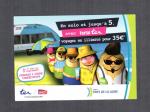 Carte postale pub TER SNCF , train