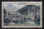 976 - Lourdes  6f - oblitr - anne 1954