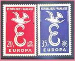 France neuf Yvert N1173 & 1174 EUROPA 1959