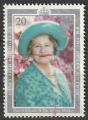 Timbre oblitr n 1469(Yvert) Grande-Bretagne 1990 - Reine Mre Elizabeth