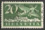 Suisse P.A. 1923; Y&T n A 04; 20c vert fonc & vert clair, avion