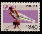Pologne 1967 - YT 1745 - oblitr - gymnastique cheval d'arson