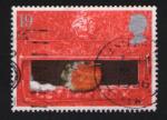 Royaume Uni 1995 Oblitration ronde Oiseau dans la fente de bote aux lettres