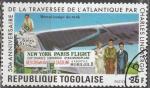 TOGO N 895 de 1977 oblitrs en srie poste complte TTB  "C. Lindbergh"