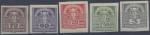 Autriche : timbre pour journaux n 50  54 x anne 1920