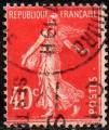 FRANCE - 1924 - Y&T 194 - Semeuse fond plein - Oblitr