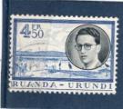 Timbre Ruanda - Urundi Oblitr / 1955 / Y&T n198.