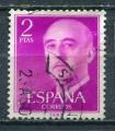 Timbre ESPAGNE 1955 - 58  Obl  N 865A  Y&T    Personnages 