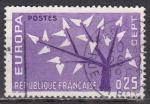 France. N 1358 de 1962 oblitr  