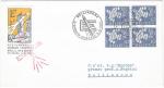 SUISSE Enveloppe du Timbre N683 en Bloc de 4 Valeurs (europa 1961) (longue)