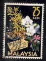 Malaysia - Scott 5  flower / fleur