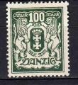EUPL - Danzig - 1923 - Yvert n 105* - Le blason de Dantzig avec des lions