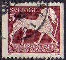 Sude/Sweden 1972 - Sculpture sur pierre : cheval (coursier), obl - YT 778 