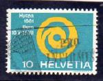 Timbre oblitr de Suisse n 674 Hyspa 1961  SU8539