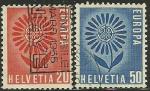 Suiza 1964.- Europa (SC). Y&T 735/6. Scott 438/9. Michel 800/1.