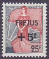 Timbre neuf ** n 1229(Yvert) France 1959 - Marianne  la Nef surcharg Frjus