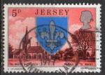JERSEY N 127 o Y&T 1976 Armoiries des paroisses Saint Mary et son glise