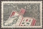france - n 1403  obliter - 1963