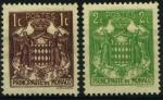 Monaco : n 154 et 155 nsg (anne 1937)