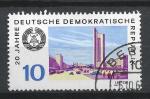 Allemagne - RDA - 1969 - Yt n 1200 - Ob - 20 ans de la RDA ; Leipzig