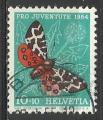 Suisse 1954; Y&T n 554; 10c + 10 insecte, papillon, Pro Juventute