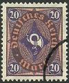 Alemania 1922-23.- Corneta de correos. Y&T 201. Scott 182. Michel 207W.