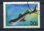 Timbre Rpublique de TANZANIE 1994  Obl  N 1429  Y&T  Poissons Requins
