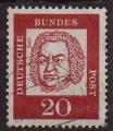 Allemagne Ouest/W. Germany 1961 - Allemand clbre : Bach - YT 225 
