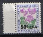FRANCE REUNION 1965 -  Taxe YT 53 Neuf **- FLEURS des champs - Soldanelle Alpes