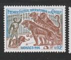 Monaco timbre n 973 neuf anne 1974 Festival international du Cirque