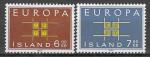 ISLANDE N328/329* (europa 1963) - COTE 1.50 