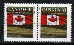 CANADA N 1298 o Y&T 1992 Drapeau national (paire)