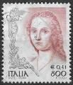 Italie - 1999 - Yt n 2350 - Ob - La femme dans l'art ; visage ; Dame  la licor