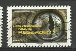 France timbre n 1160 ob  anne 2015 Srie "Les animaux nous regardent"