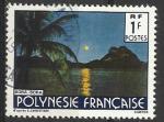 Polynsie 1988; Y&T n 321; 1F paysage, Bora Bora, signature CARTOR