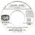 SP 45 RPM (7")  Julien Clerc  "  a fait pleurer le bon dieu  "  Juke-box Promo