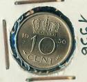 Pice Monnaie Pays Bas  10 Cents 1956   pices / monnaies