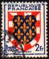 FRANCE - 1951 - Y&T 902 - (Armoiries (5)) - Touraine - Oblitr