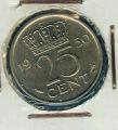 Pice Monnaie Pays Bas  25 Cents 1950  pices / monnaies