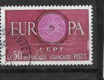 France N 1267  Europa  carmin et lilas 1960