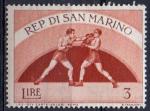 SAINT MARIN N 385 *(char) Y&T 1954 Sports (Boxe)