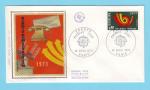 FDC FRANCE SOIE EUROPA TELECOMMUNICATIONS TELEPHONE 1973