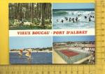 CPM  VIEUX-BOUCAU : Port d'Albret, en 4 vues dont tennis 