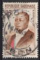 Gabon 1962; Y&T n 159B; 25F, personnage, Prsident Lon Mba