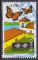 Timbre oblitr n 1754D(Yvert) Mexique 1997 - Tourisme, Michoacan, papillons