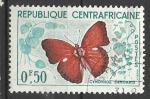 Centrafrique 1960; Y&T n 4; 0,50F faune, insecte, papillon