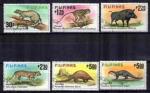 Animaux Sauvages Philippines 1979 (33) Yvert n 1121  1126 oblitr used