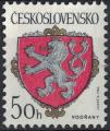 Tchcoslovaquie 1986 Oblitr Used Coats of Arms Blason Ville de Vodnany
