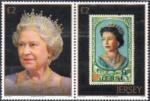 Jersey 2013 - 60ans couronnement d'Elisabeth II, portraits, paire -YT 1822-23 **